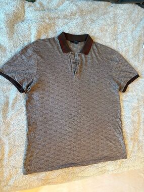 Vintage Authentic Gucci Monogram Polo Tee